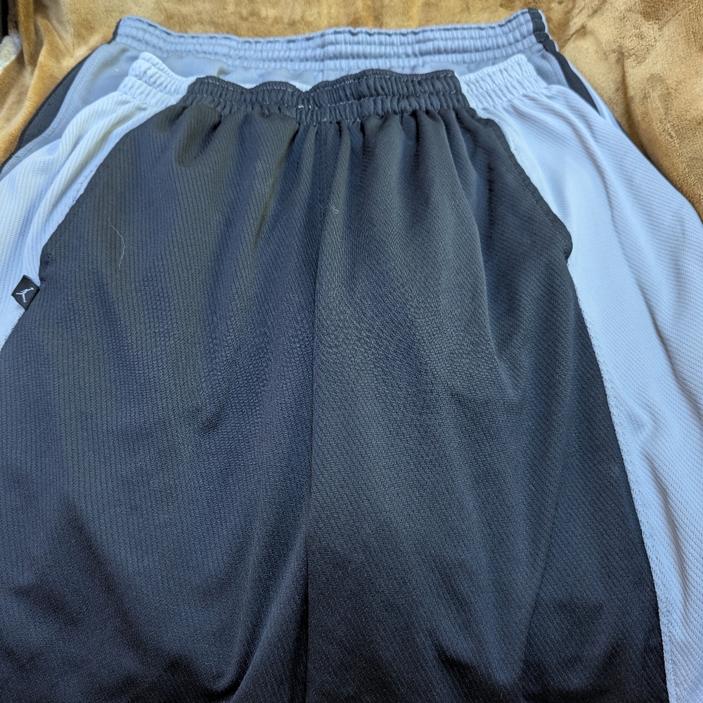 Men's Black and Gray Athletic Shorts 2 Pairs